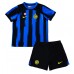 Inter Milan Dětské Oblečení Domácí Dres 2023-24 Krátkým Rukávem (+ trenýrky)